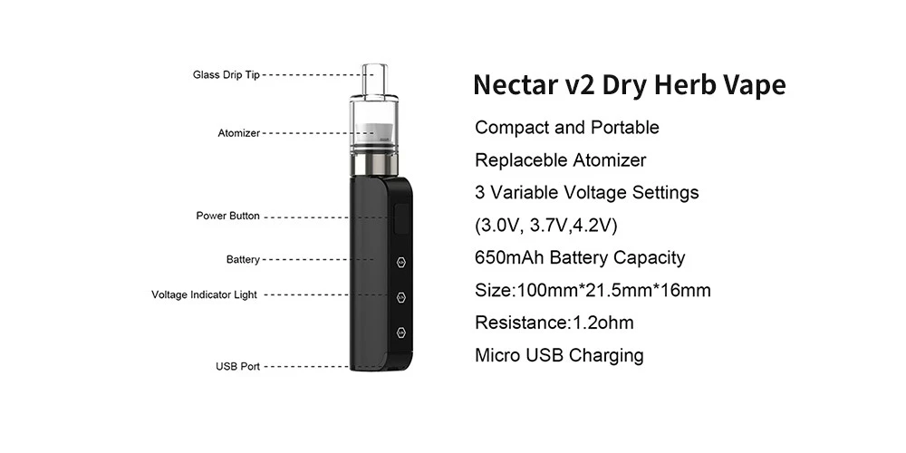 Nectar v2 Dry Herb Vape