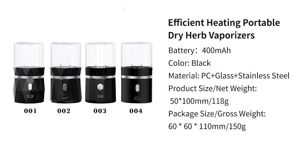 Efficient Heating Portable Dry Herb Vaporizers